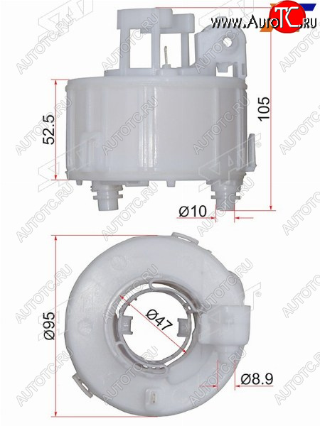 569 р. Фильтр топливный погружной HYUNDAI SOLARIS 10-IX35 10-KIA RIO 10-SORENTO 09- SAT ST-31112-1R000  с доставкой в г. Вологда