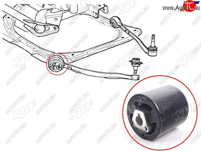 979 р. Сайлентблок BMW X5 99-06 SAT ST-31126769715  с доставкой в г. Вологда