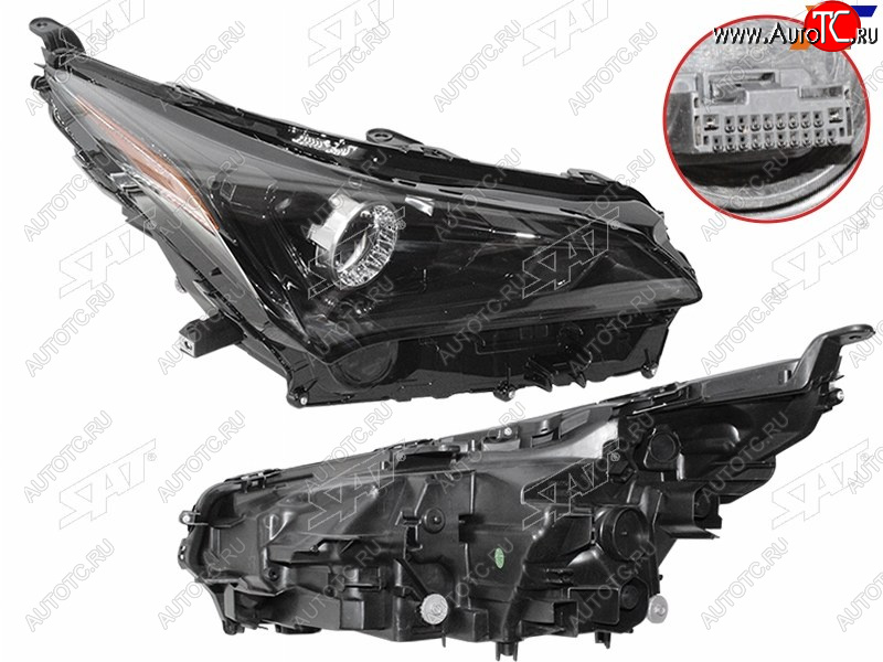 15 999 р. Фара правая (LED, с электрокорректором) SAT Lexus NX200 Z10 рестайлинг (2017-2021)  с доставкой в г. Вологда