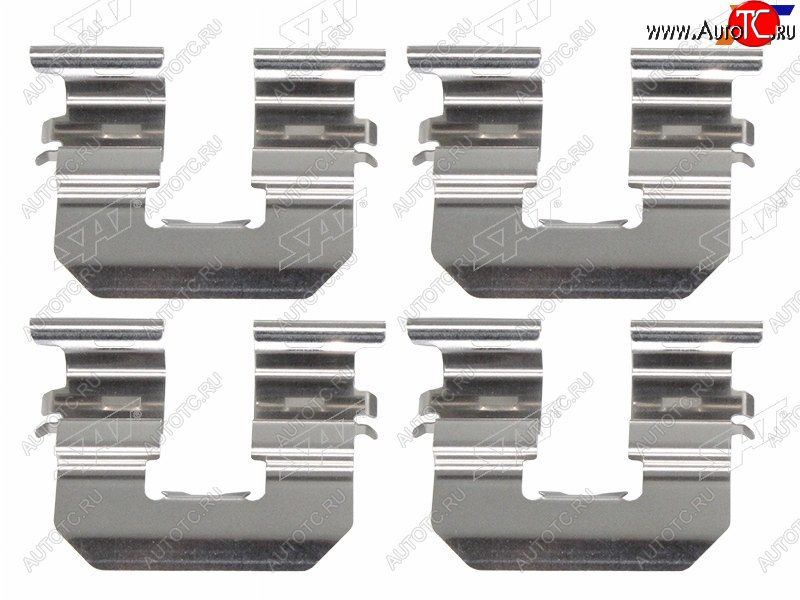 224 р. Комплект монтажный тормозных колодок RR HYUNDAI SOLARIS 10-ACCENT 11-19KIA RIO 10- SAT ST-349-0009  с доставкой в г. Вологда