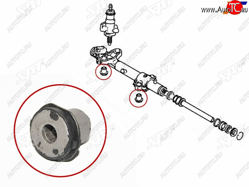 299 р. Втулка рулевой рейки Mitsubishi Grandis 03-09 SAT ST-4410A102B  с доставкой в г. Вологда