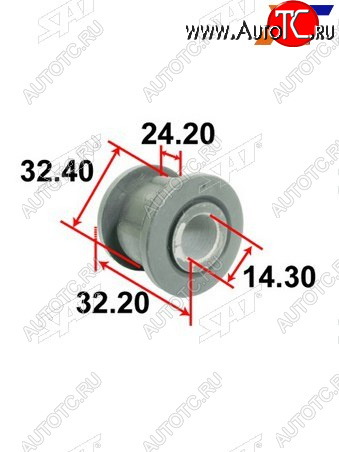 193 р. Втулка рулевой рейки Toyota Land Cruiser (J100) 98-07  Lexus LX 98-07  Toyota Land Cruiser Cygnus SAT ST-45522-60010  с доставкой в г. Вологда