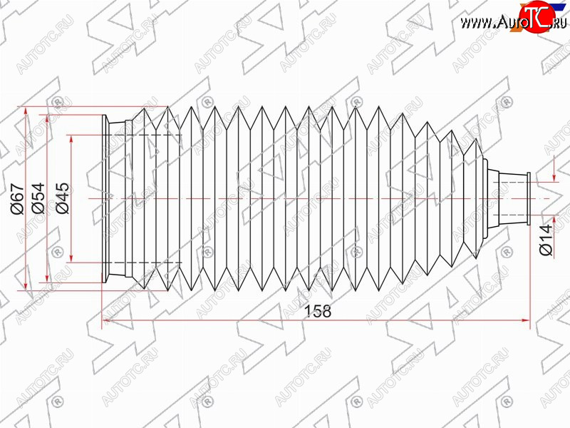 291 р. Пыльник рулевой рейки TOYOTA MARK2CHASERCRESTA 92- LH=RHARISTO 91-97 LH SAT ST-45535-30010  с доставкой в г. Вологда