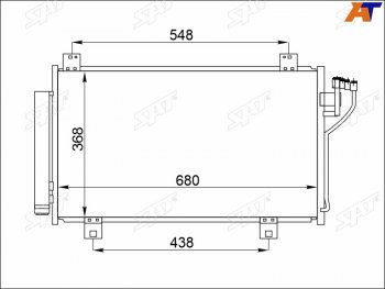 Радиатор кондиционера Mazda 3 13-19  6 12- SAT ST-47-0019