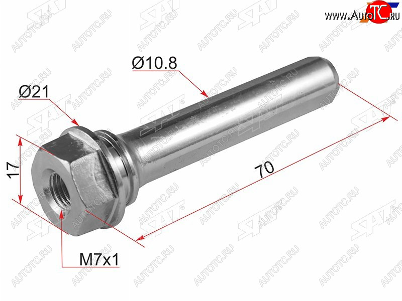 125 р. Направляющая переднего суппорта (верх) TOYOTA ALLION,PREMIO,CALDINA SAT ST-47715-22080  с доставкой в г. Вологда