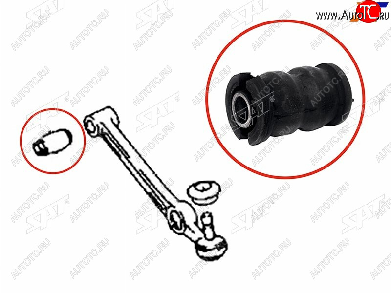 253 р. Сайлентблок Toyota Camry (XV30,XV40,XV50) 01-21  Harrier (XU30) 03-13  Daihatsu Atrai 99-05  Siri SAT ST-48069-97401B  с доставкой в г. Вологда