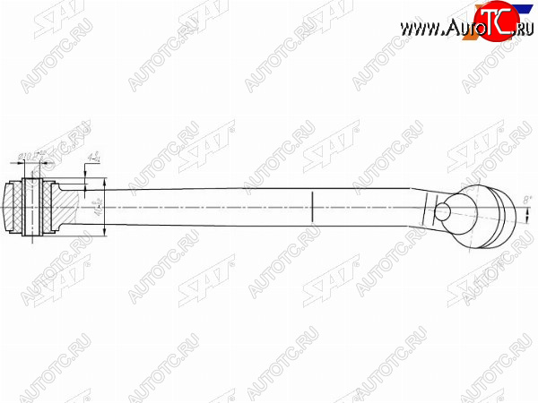 1 829 р. Рычаг FR нижний TOYOTA DUETDAIHATSU STORIAYRV 98- LH SAT ST-48069-97401  с доставкой в г. Вологда