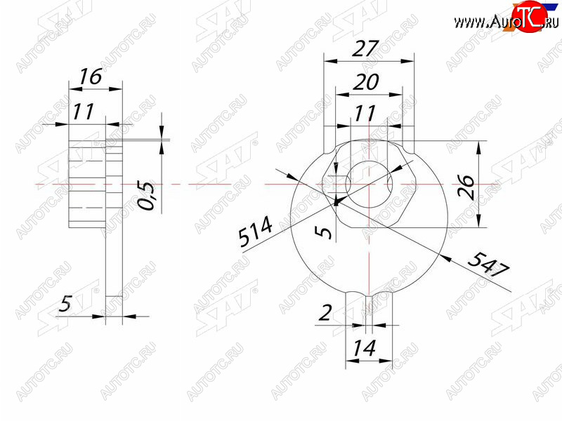 236 р. Гайка эксцентрика нижнего рычага TOYOTA FJ CRUISERSURFLAND CRUISERPRADOLEXUS GXLX470 98- SAT ST-48198-60011  с доставкой в г. Вологда