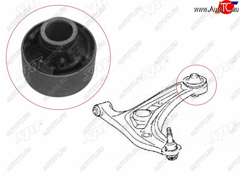 419 р. Сайлентблок Toyota Corolla Fielder (E160) 12-  Probox 14-  Ractis 05-16  Vitz 05-10  Scion xD 07 SAT ST-48655-0D080  с доставкой в г. Вологда