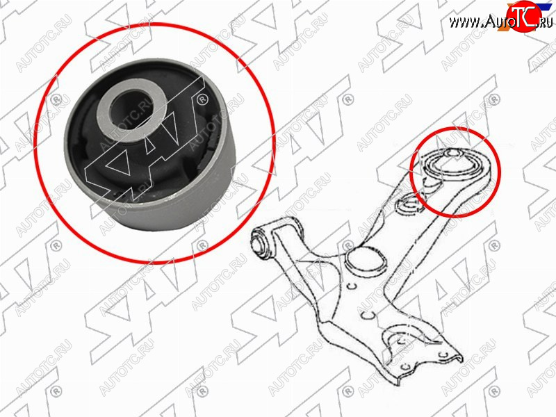 599 р. Сайлентблок переднего рычага задний TOYOTA RAV4 05-ESTIMAPREVIATARAGO 06-ALPHAR SAT ST-48655-28030  с доставкой в г. Вологда