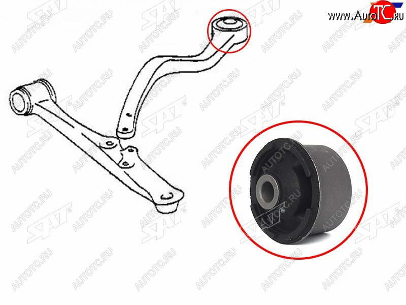 479 р. Сайлентблок Lexus GS 97-04  Toyota Aristo 97-04 SAT ST-48655-30170  с доставкой в г. Вологда