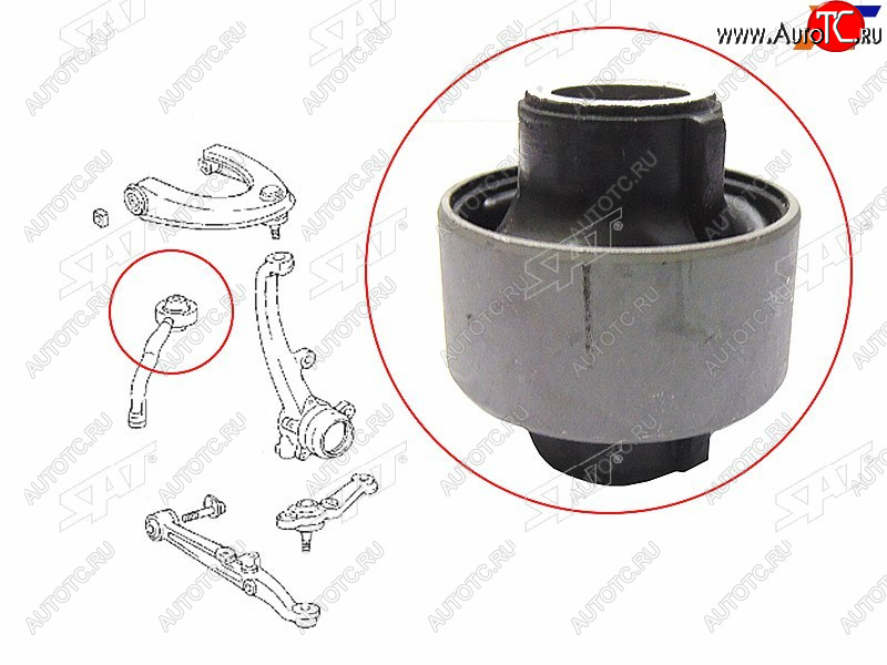 439 р. Сайлентблок Toyota Crown 95-07  Mark II (X90,X100,X110) 92-04  Lexus IS 98-05  Toyota Altezza 98- SAT ST-48655-22030  с доставкой в г. Вологда