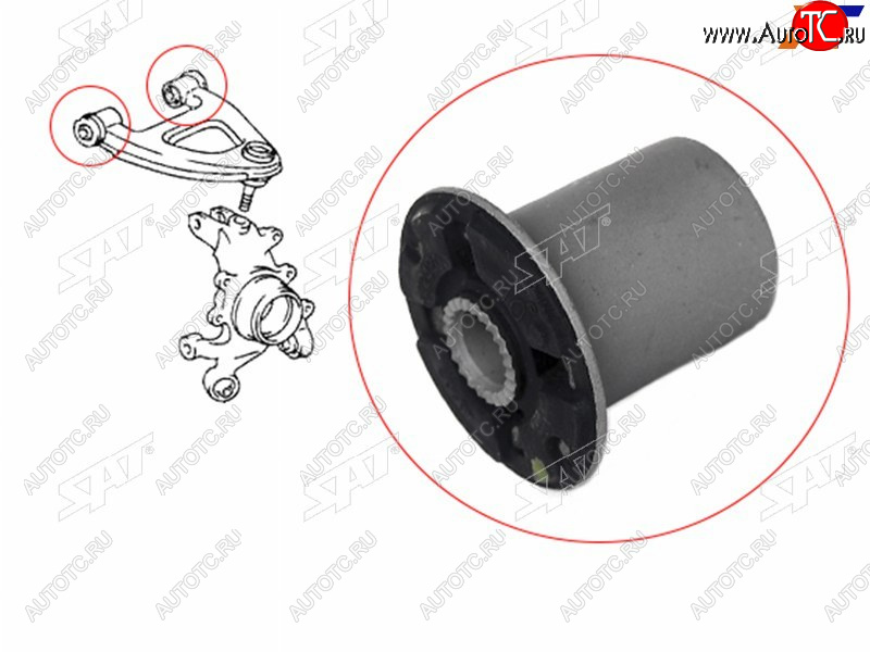 389 р. Сайлентблок заднего  верхнего рычага TOYOTA MARK 2CHASERCRESTA GX100 1996-2001                     SAT ST-48702-30090  с доставкой в г. Вологда