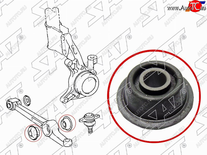 276 р. Сайлентблок Toyota Camry Japan 94-98  Vista 90-98  Camry UAEUSA 91-96 SAT ST-48674-32110  с доставкой в г. Вологда