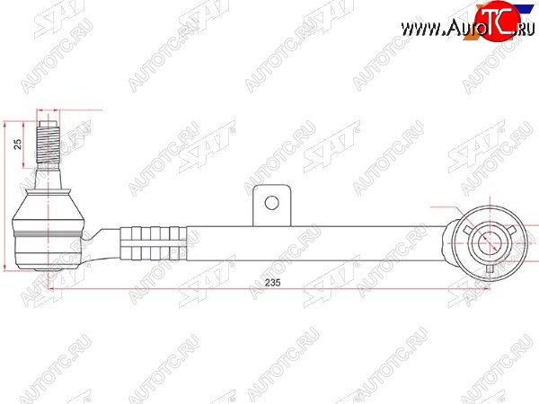 1 239 р. Тяга задняя поперечная TOYOTA ARISTOBREVISCROWNMARK2PROGRESVEROSSALEXUS GSSC300400 97- SAT ST-48705-30080  с доставкой в г. Вологда