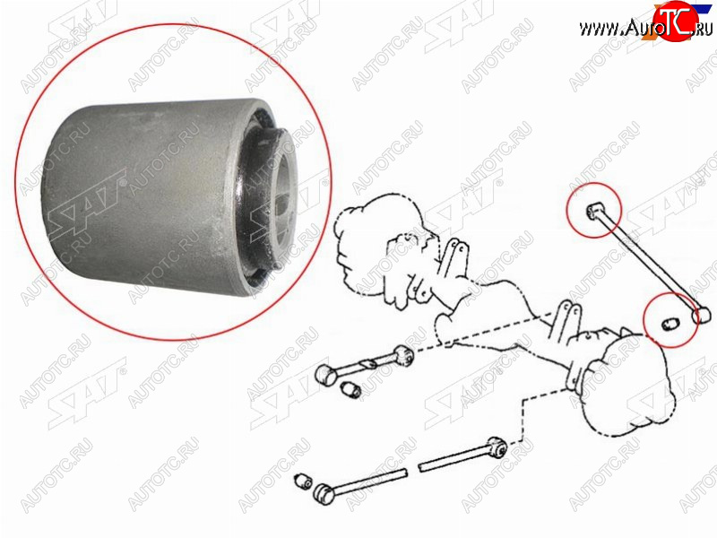 369 р. Сайлентблок тяги панара TOYOTA LAND CRUISER 80 90-98 SAT ST-48706-60040  с доставкой в г. Вологда
