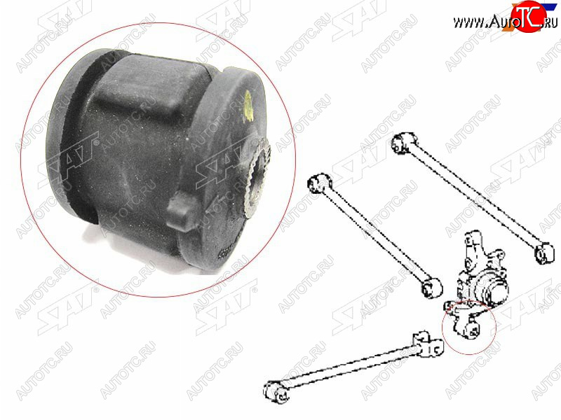 270 р. Сайлентблок Toyota Caldina (T190,T210) 92-02  Camry (XV20,XV30,XV40,XV50) 96-21  Corolla (E90,E100 SAT ST-48725-03010  с доставкой в г. Вологда