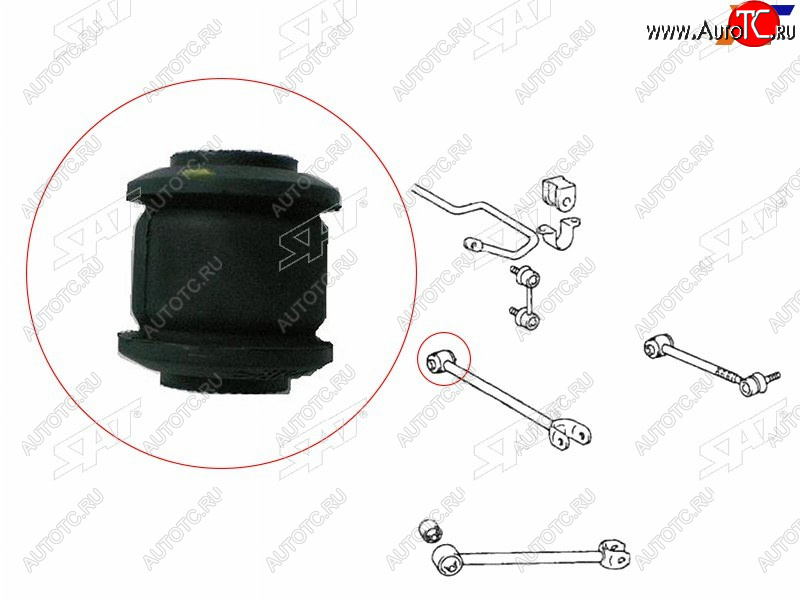 283 р. Сайлентблок Toyota Camry EuropeRussia (XV30,XV40,XV50) 01-18  Camry Japan 01-21  Crown 95-01  Ha SAT ST-48725-22180  с доставкой в г. Вологда