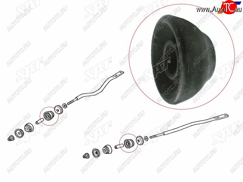 201 р. Сайлентблок Honda Accord 93-03  Odyssey 98-04  Avancier 99-03  Inspire 98-03 (Перед) SAT ST-51381-S84-A01  с доставкой в г. Вологда