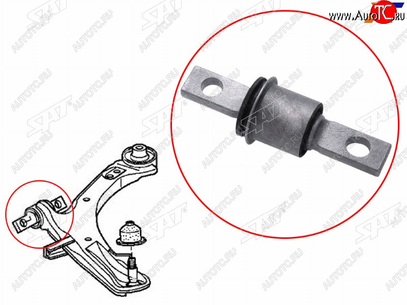 839 р. Сайлентблок переднего рычага передний HONDA STEPWGN 05-09 SAT ST-51391-SLJ-902  с доставкой в г. Вологда