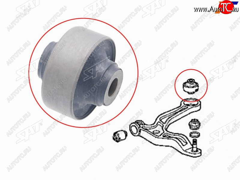 629 р. Сайлентблок Honda Odyssey 98-01  Acura MDX 00-06 SAT ST-51393-S0X-A02  с доставкой в г. Вологда
