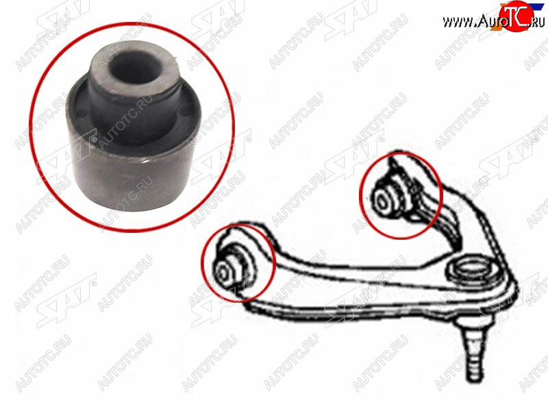 233 р. Сайлентблок Honda Civic 95-00  Civic Ferio 95-00  CR-V 95-01  Domani 92-00 (Сверху Перед) SAT ST-51450-S04-013  с доставкой в г. Вологда