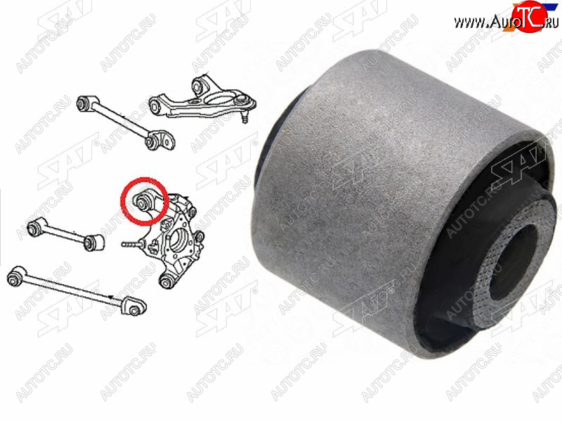283 р. Сайлентблок Honda Accord 08-13 SAT ST-52210-TC0-T00-U  с доставкой в г. Вологда