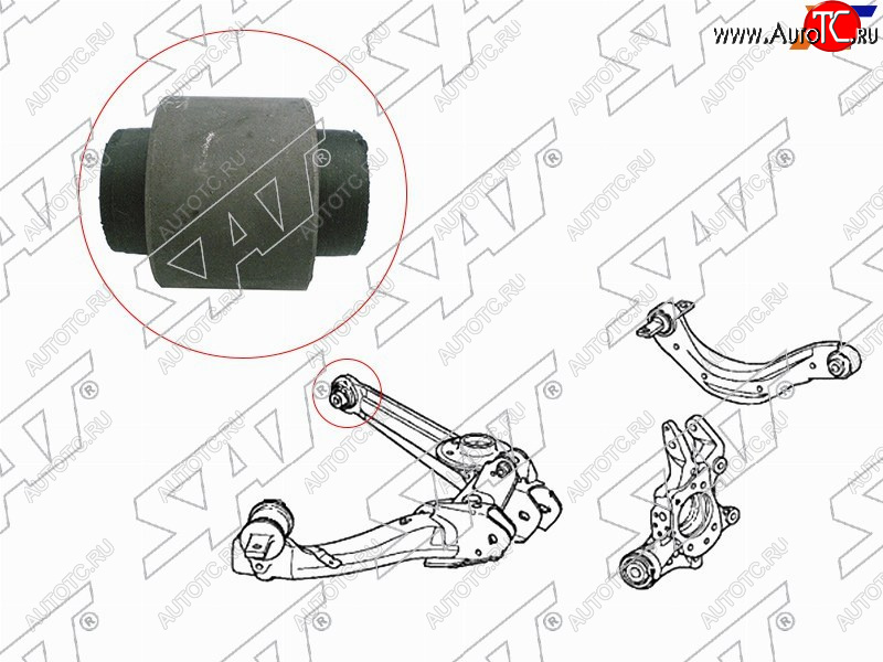 299 р. Сайлентблок Honda Civic 00-12  Civic Ferio 00-05  CR-V 01-06  Odyssey 01-10 (Снизу Зад) SAT ST-52364-S5A-004  с доставкой в г. Вологда