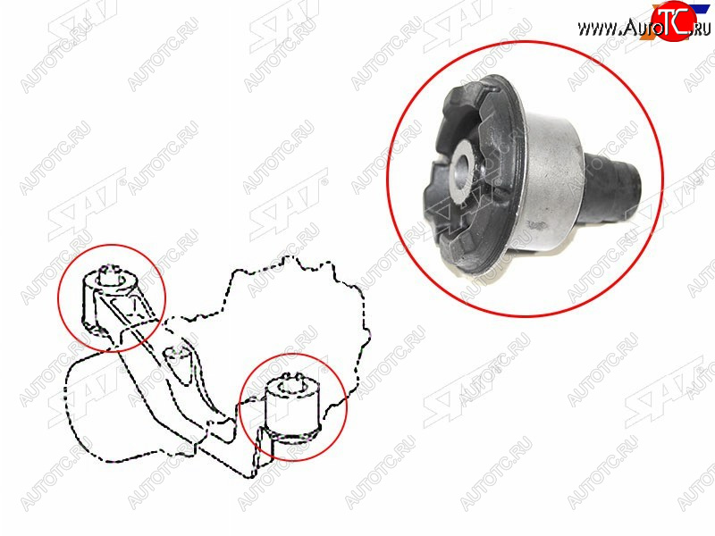 519 р. Сайлентблок Lexus RX 08-15 SAT ST-52380-48070B  с доставкой в г. Вологда