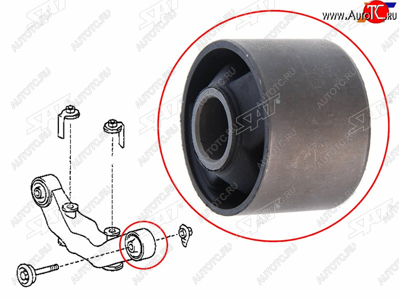 619 р. Сайлентблок Toyota Allion (T260) 07-21  Harrier (XU10,XU30) 97-13  Premio 07-21  Wish 03-17  Lex SAT ST-52380-48040B  с доставкой в г. Вологда