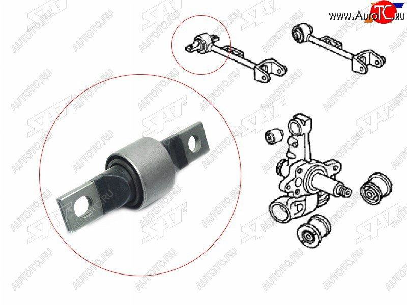 919 р. Сайлентблок Honda Civic 00-06  Civic Ferio 00-05 SAT ST-52390-S5H-000  с доставкой в г. Вологда