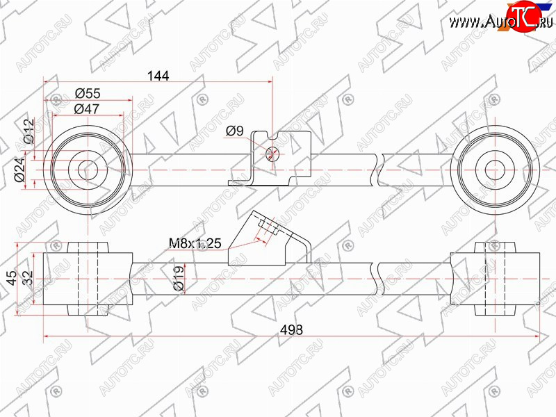 1 999 р. Тяга задняя продольная нижняя HONDA HR-V LH SAT ST-52380-S2H-000  с доставкой в г. Вологда