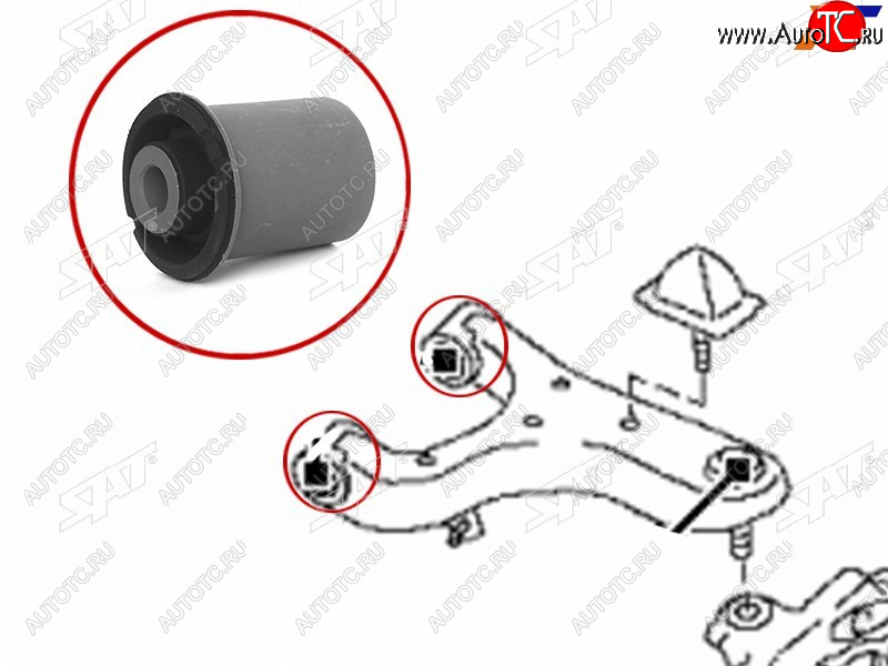 619 р. Сайлентблок Nissan Patrol 10-19  Infiniti QX56 10-13  QX80 13-20 SAT ST-54560-1LB0A  с доставкой в г. Вологда