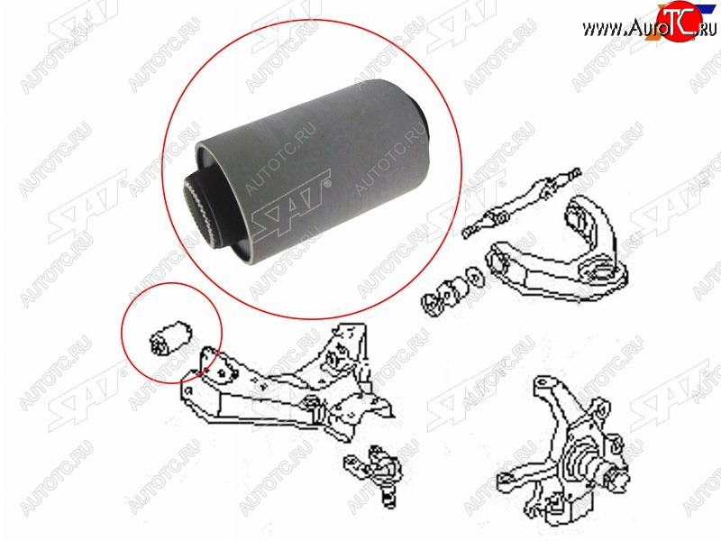 359 р. Сайлентблок Nissan Pathfinder 85-95  Terrano 86-96  Datsun 85-02  Terrano II 93-99 (Снизу Перед) SAT ST-54560-01G00  с доставкой в г. Вологда