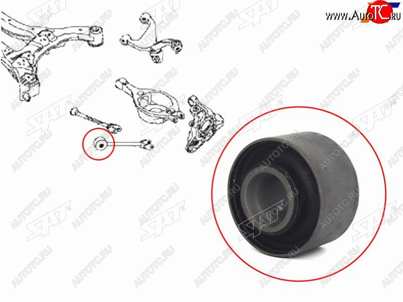 399 р. Сайлентблок задней продольной тяги NISSAN TEANA 08-14MURANO 07-ELGRAND 10-PATHFINDER 12-INFINIT SAT ST-55149-JP00A  с доставкой в г. Вологда