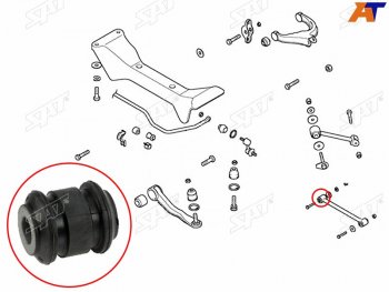 220 р. Сайлентблок задней поперечной тяги  HYUNDAI SONATA (EF) 01-13KIA OPTIMAMAGENTIS 01-05              SAT ST-55254-38000  с доставкой в г. Вологда. Увеличить фотографию 2