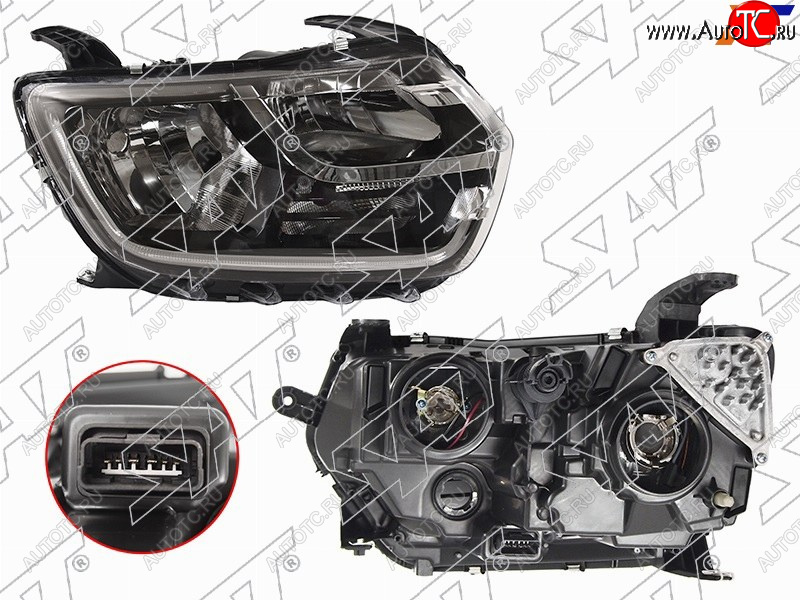 6 249 р. Фара правая SAT Renault Duster HM рестайлинг (2021-2024)  с доставкой в г. Вологда