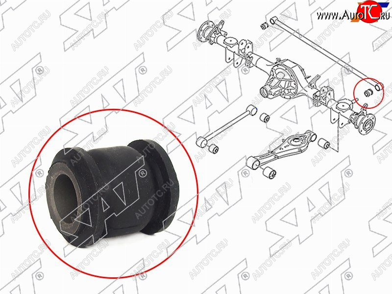 168 р. Сайлентблок Kia Sorento 02-09  Hyundai Grand Starex 07-22  H1 07-22  Starex 07-17 SAT ST-55630-4H000  с доставкой в г. Вологда