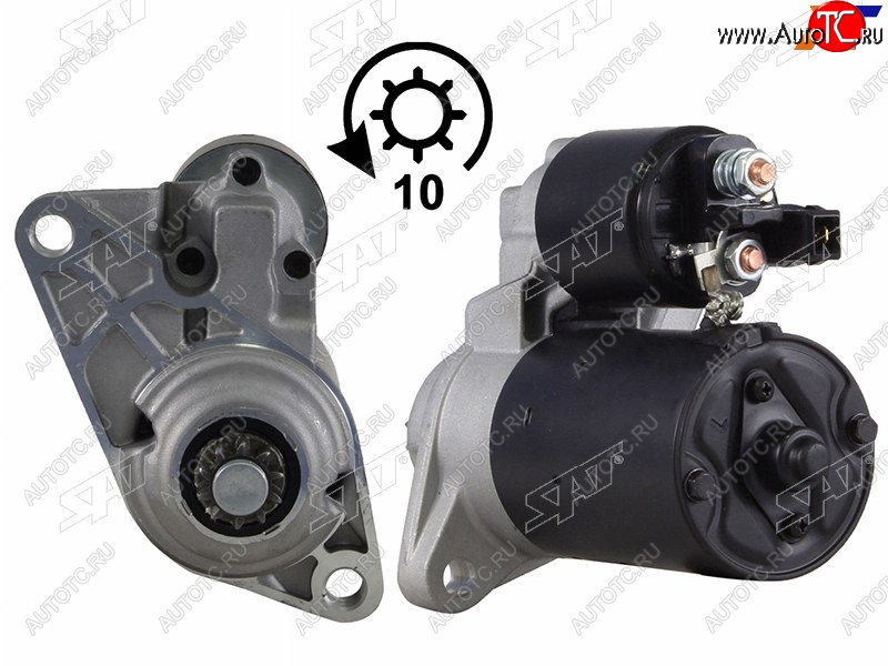 6 799 р. Стартер Volkswagen Golf 97-06  Polo 01-09  Audi A2 99-05  SEAT Cordoba 03-06  Ibiza 02-06  Skod SAT ST-64-0012  с доставкой в г. Вологда