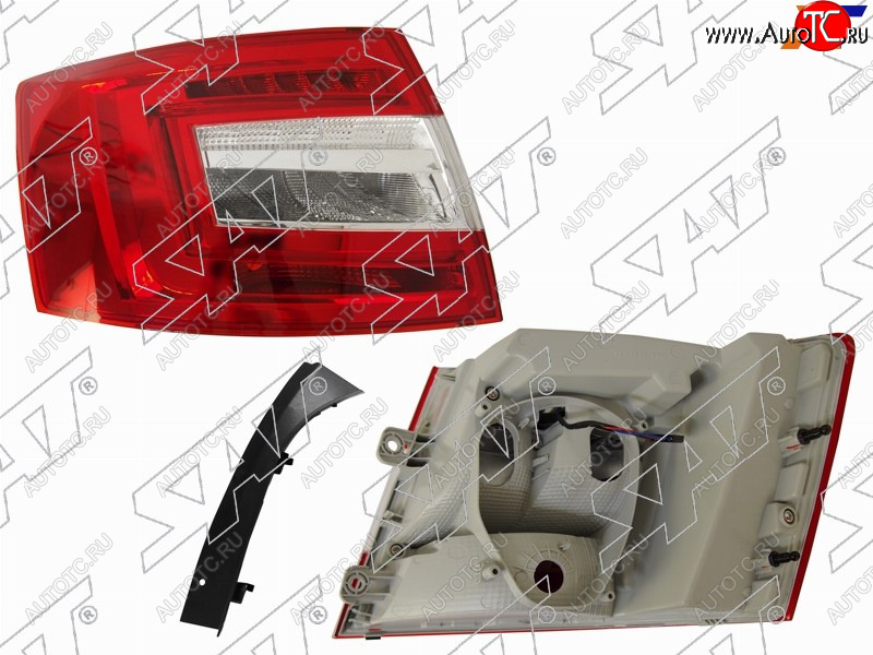 6 999 р. Фонарь задний левый (LED) SAT  Skoda Octavia  A7 (2016-2020) рестайлинг лифтбэк  с доставкой в г. Вологда