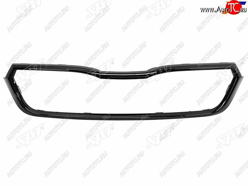 2 299 р. Молдинг решетки SKODA RAPID 20- чёрный SAT ST-78-0017  с доставкой в г. Вологда