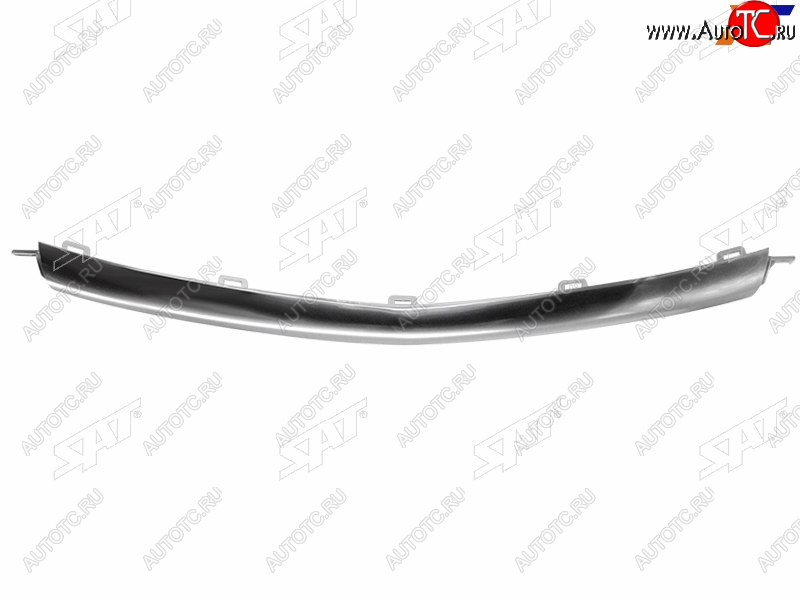 1 399 р. Молдинг решетки радиатора SAT  Geely Coolray  SX11 (2018-2023) дорестайлинг (хром)  с доставкой в г. Вологда