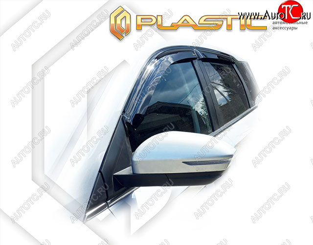 1 999 р. Дефлектора окон (ОАЭ) CA-Plastic  Chevrolet Captiva  CN202S (2018-2025) дорестайлинг (classic полупрозрачный)  с доставкой в г. Вологда