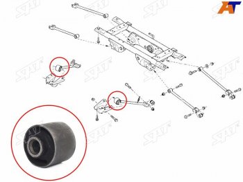789 р. Сайлентблок Nissan Terrano 14-22  Renault Duster 10-21  Kaptur 16-20 SAT ST-8200841004  с доставкой в г. Вологда. Увеличить фотографию 1