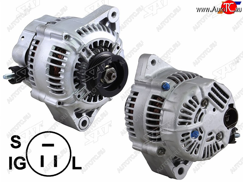 6 349 р. Генератор TOYOTA SOARERSUPRA 3.0 87-93MARK II 2.0 87-97 1GFE7MGTE 12V 80A                         SAT ST-85-0100  с доставкой в г. Вологда