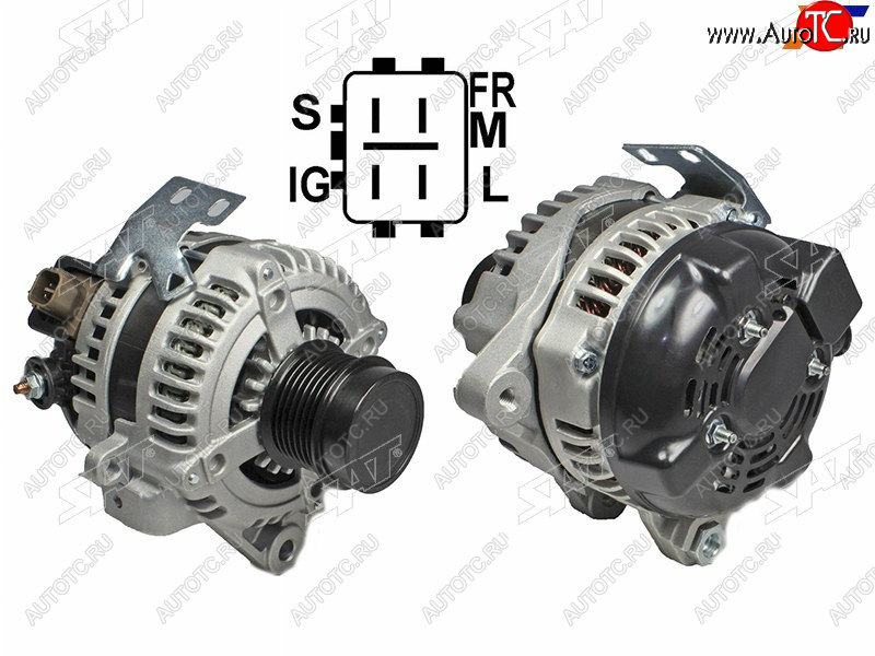 13 549 р. Генератор TOYOTA CAMRYMARK X ZIO 2.4 07-RAV4 2.4 05-08 2AZ 12V 100A(восстановленный) SAT ST-85-0052  с доставкой в г. Вологда