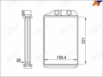 Радиатор отопителя салона TOYOTA CAMRY 96-01LEXUS ES 96-01 SAT ST-87-0023