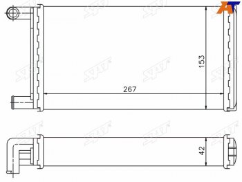 1 289 р. Радиатор отопителя салона MERCEDES G-CLASS 79-T1 77-96 (трубчатый) SAT ST-87-0038  с доставкой в г. Вологда. Увеличить фотографию 4