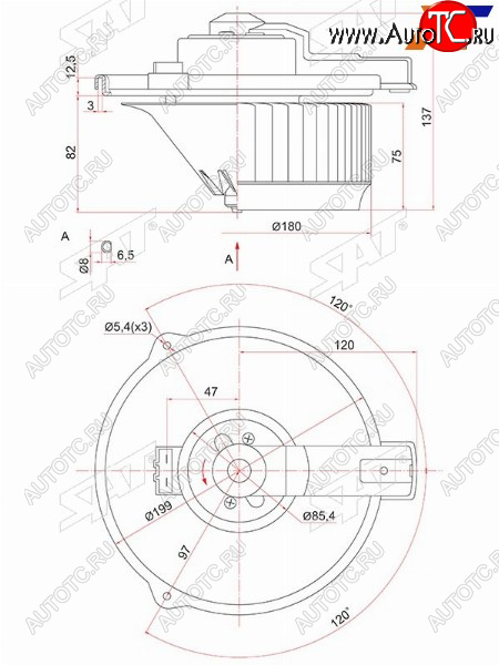 3 399 р. Мотор отопителя салона Toyota Harrier (XU10) 97-03  Aristo 97-04  Highlander 00-07  Kluger V 00-0 SAT ST-87103-51010  с доставкой в г. Вологда