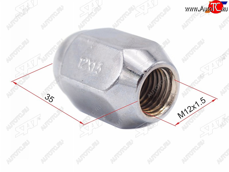 96 р. Гайка колесная TOYOTA SAT ST-90942-01081  с доставкой в г. Вологда